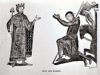 A King and a Knight, illustration from 